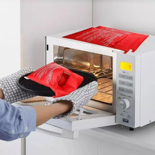 Bolsa Tela Papa Batata Zapallo Microondas Reutilizable