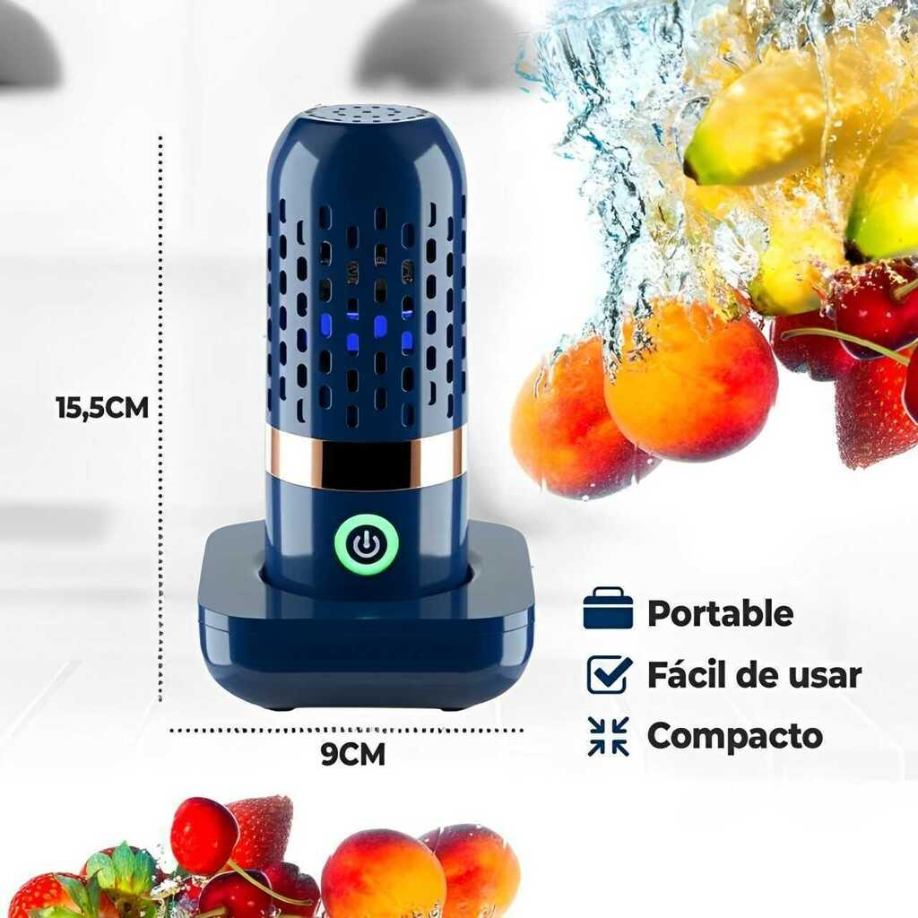 Mini Purificador de Alimentos 99.9% Eliminación Bacterias Verde