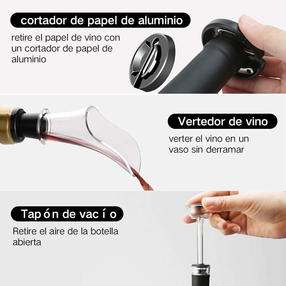 Kit Para Vino Premium 4 en 1