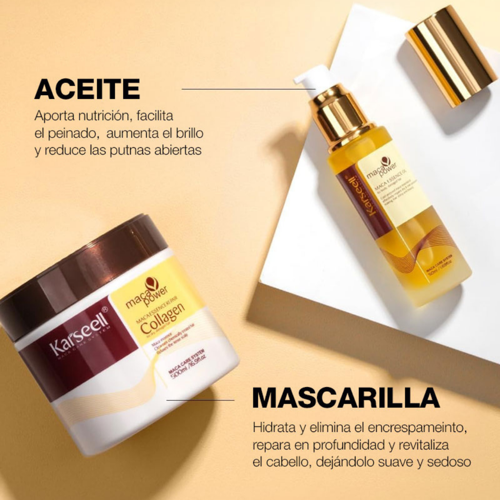 Kit Mascarilla Karseell Colageno + Aceite Maca Karseell Duo