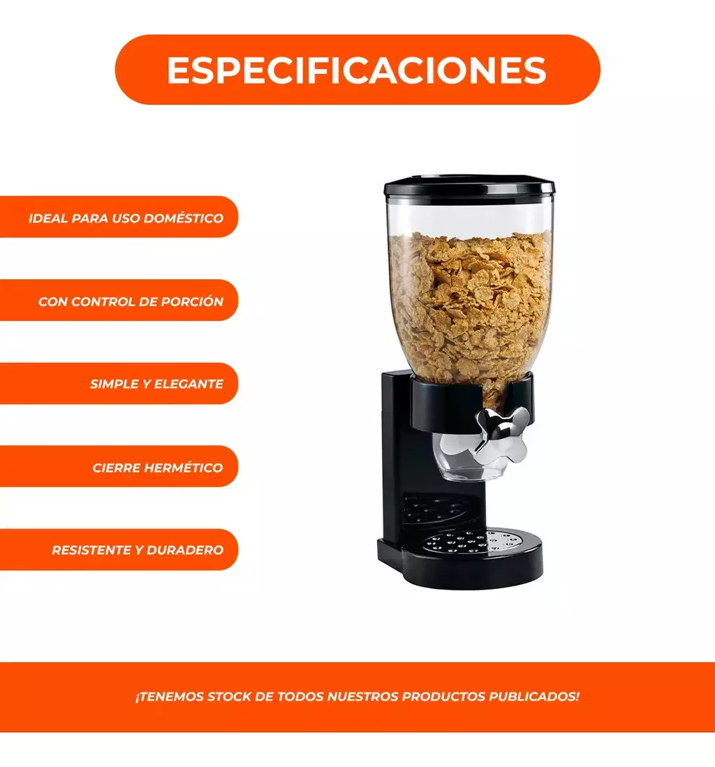 Dispensador de Cereales Y Frutos Secos