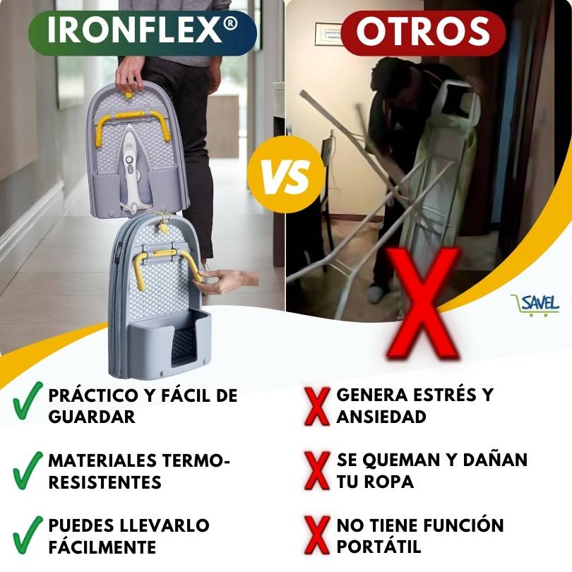 Iron Flexᵀᴹ | La Tabla De Planchar Que Te Ayuda a Ahorrar Espacio
