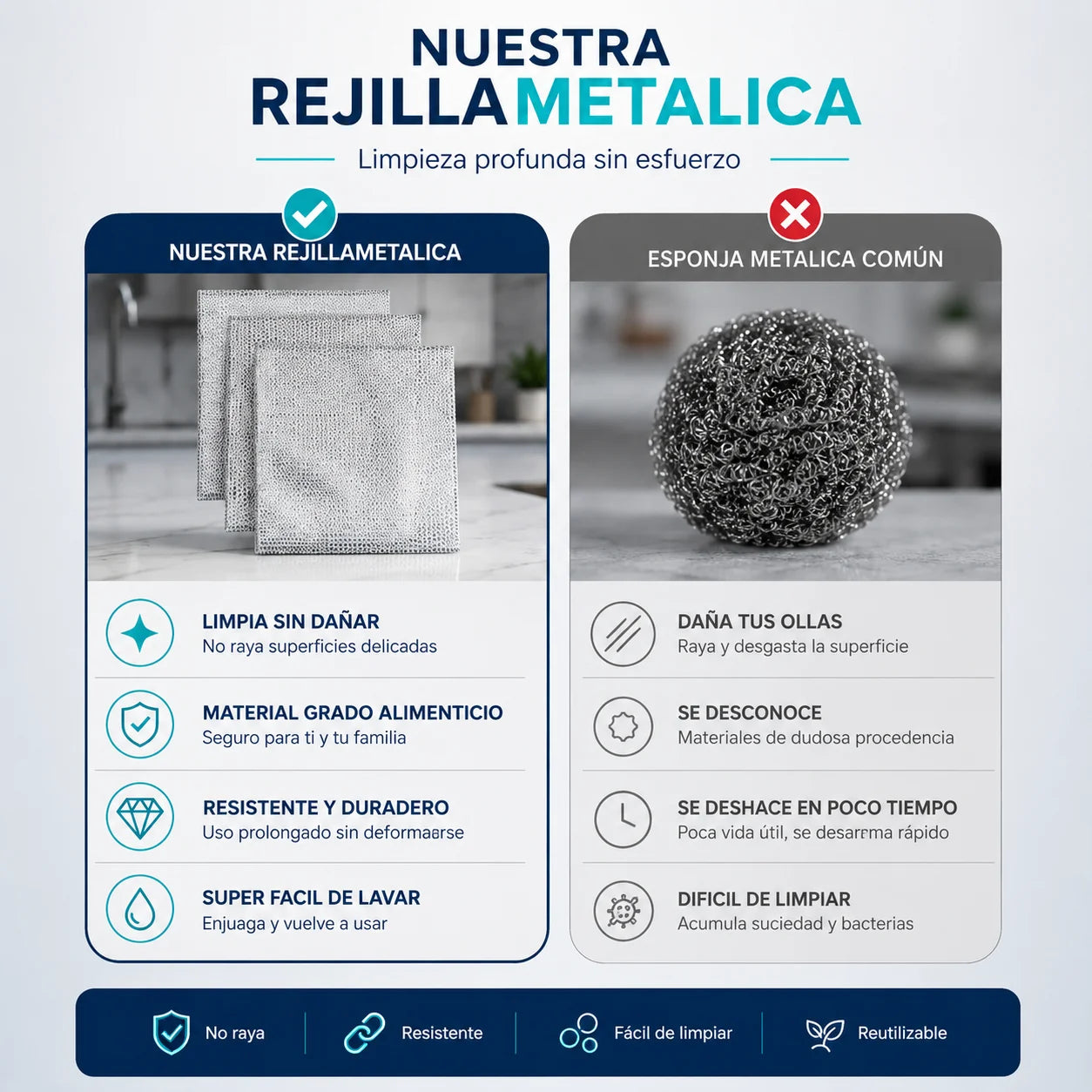 Pack 10 Rejillas Metálica Multiusos- Tu Aliado Ideal En La Cocina