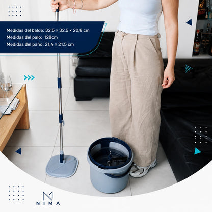 Spin Mop 360 Pro™ – Separa El Agua Limpia De La Sucia