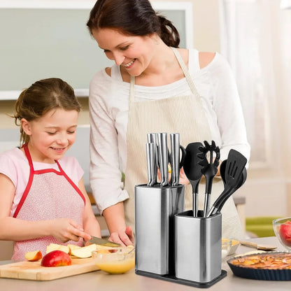 Escurridor Cubiertos Organizador Cuchillos Acero Inoxidable