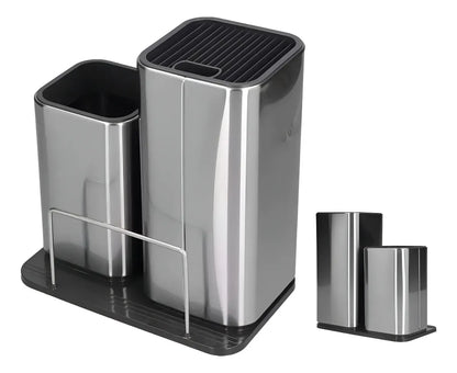 Escurridor Cubiertos Organizador Cuchillos Acero Inoxidable
