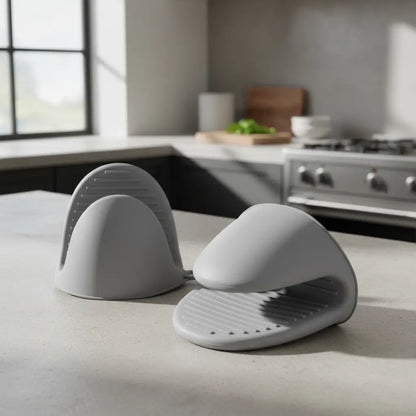 Kit x 2 Agarradera Manopla Guante Horno Silicona Cocina