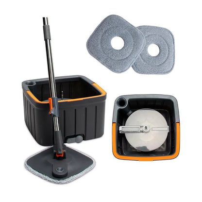 Mopa con Balde Centrifugador Separador (Limpia/Sucia)