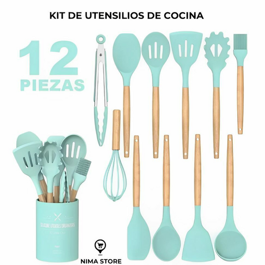 Kit de Utensilios Higiénicos Silicona x12
