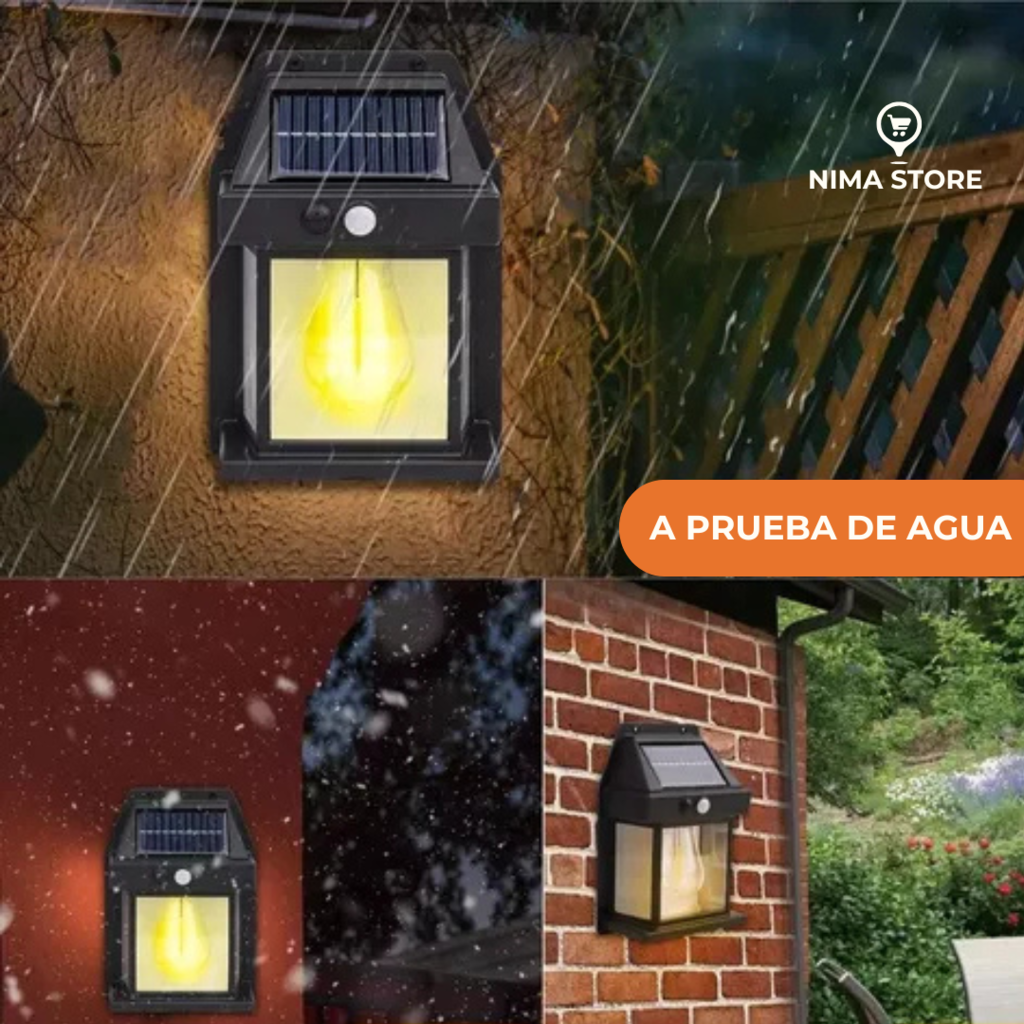 Farol Solar de Pared con Sensor de Movimiento