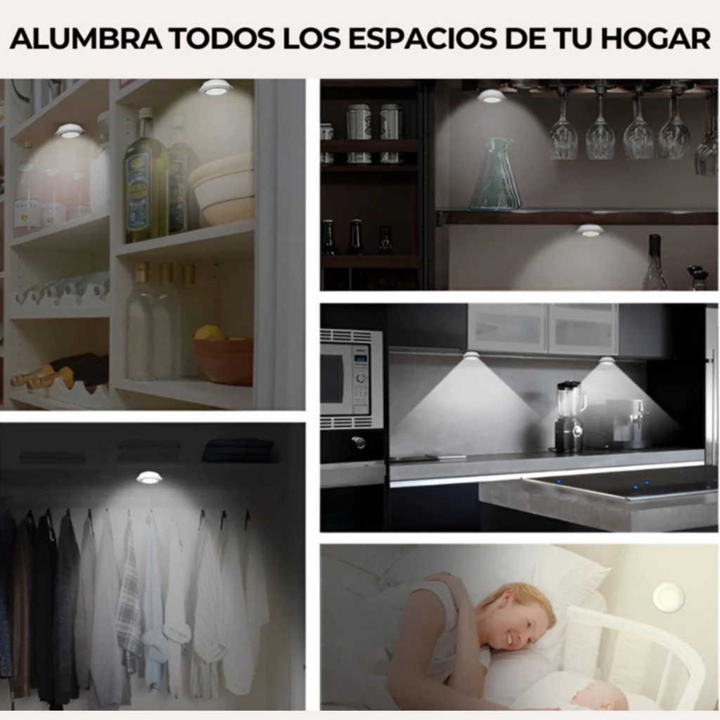Set de 3 Luces + Control Remoto - Instalación en segundos