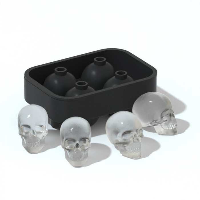 Cubetera Con Forma De Calavera Huesos