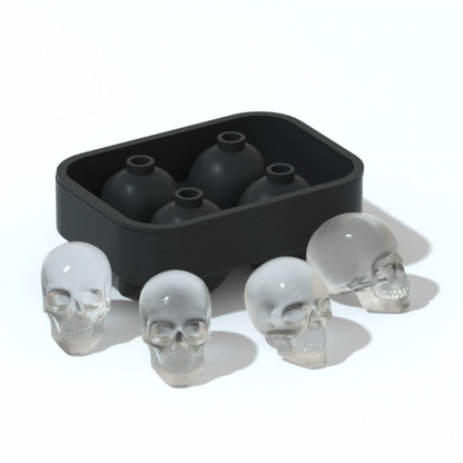 Cubetera Con Forma De Calavera Huesos