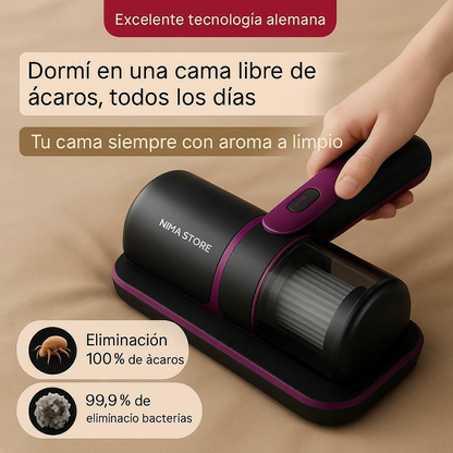 Aspiradora Recargable de Mano Elimina Ácaros