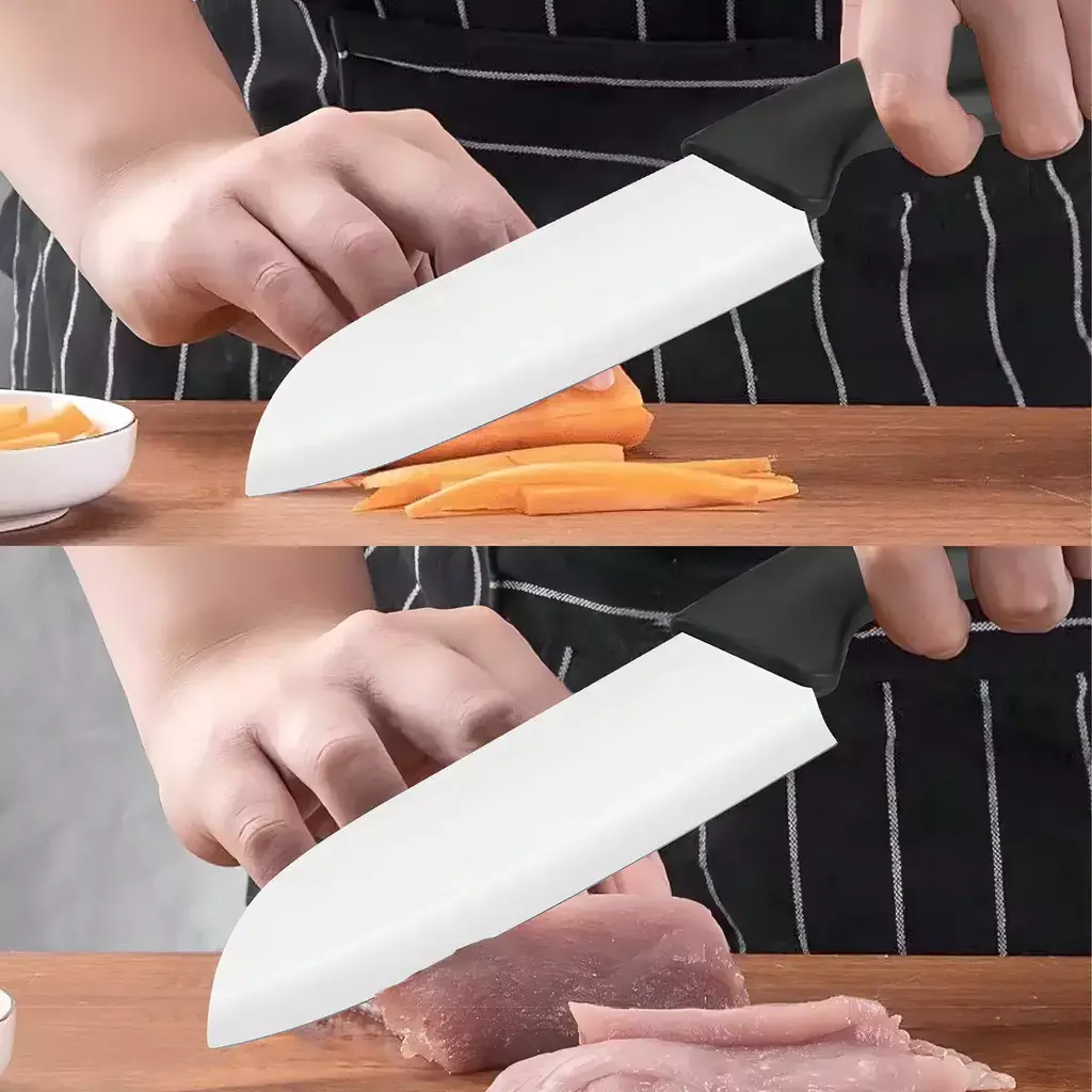 Set Cocina 3 En 1 Afilador, Cuchillo y Pelador
