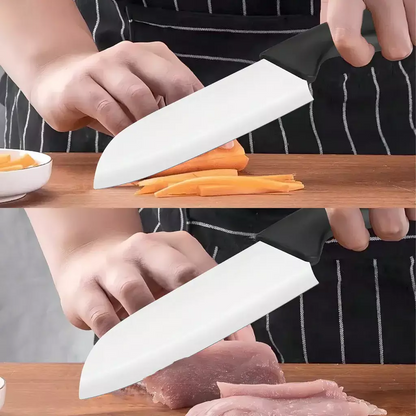 Set Cocina 3 En 1 Afilador, Cuchillo y Pelador