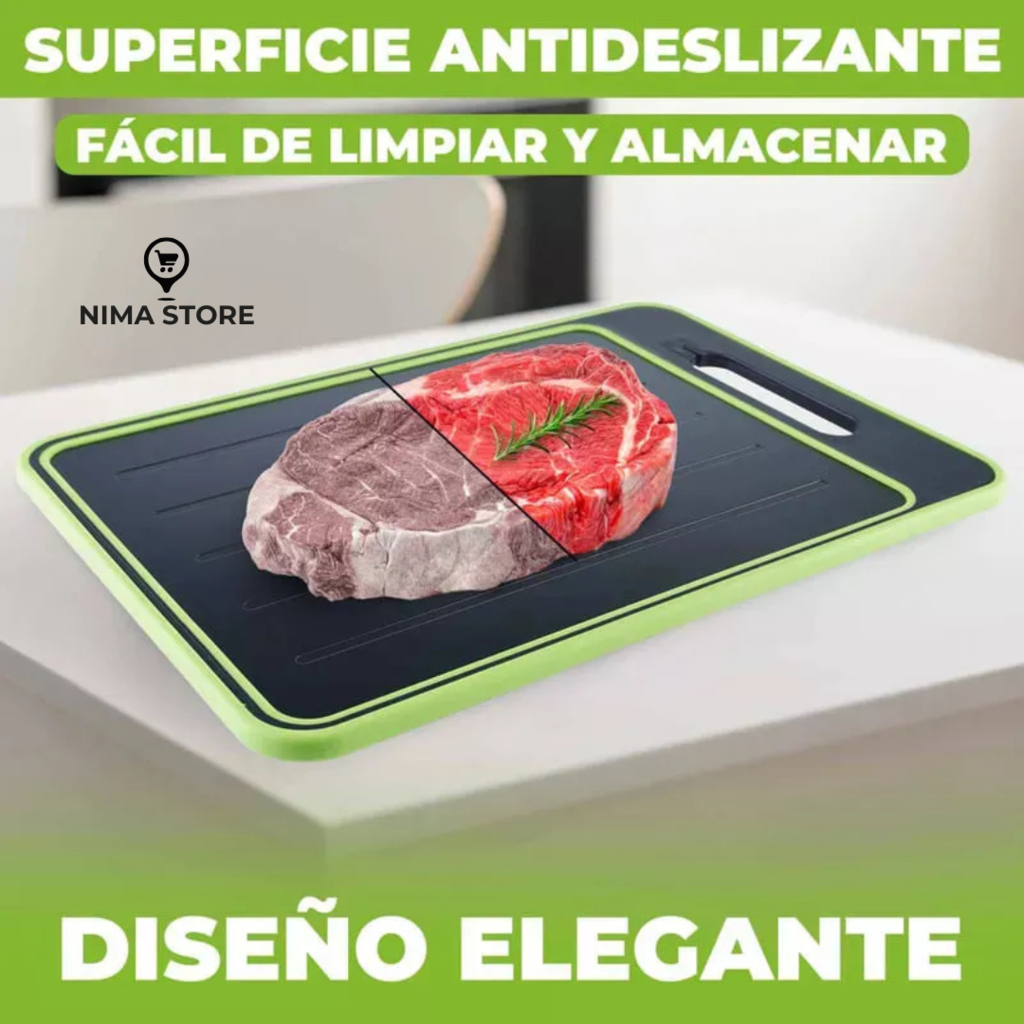 Tabla Para Descongelar Rápido, Afilar, Picar, Rallar 4 en 1