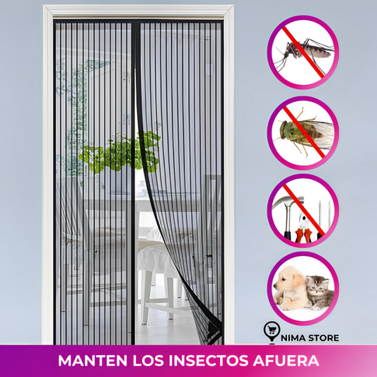 Cortina mosquitero magnética puerta anti insectos