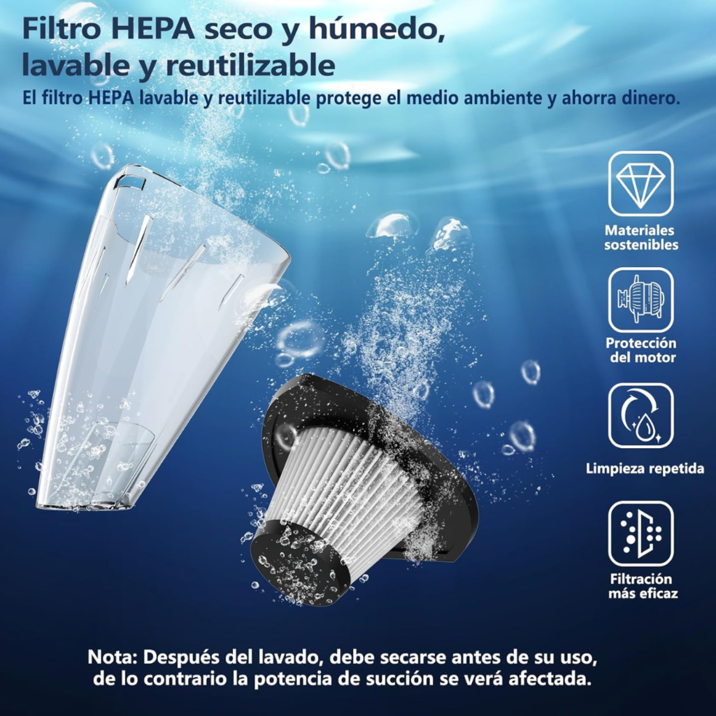 Aspirador de Mano 120W – ¡La Solución Portátil y Poderosa que Necesitás!