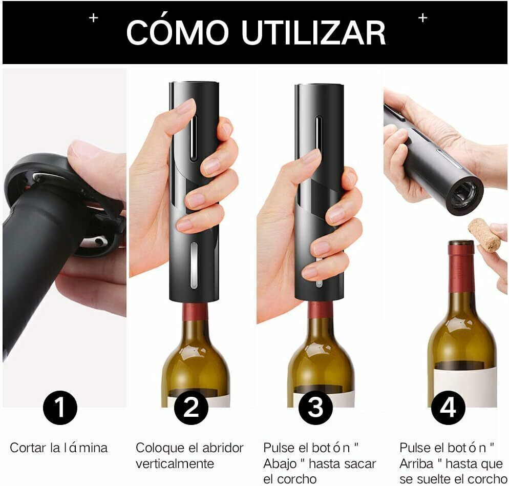Kit Para Vino Premium 4 en 1