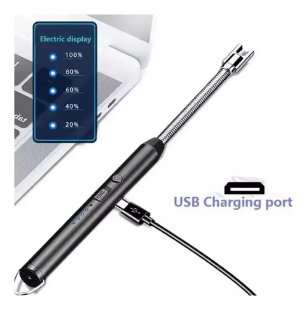 Encendedor Eléctrico Chispero Recargable Usb Plasma
