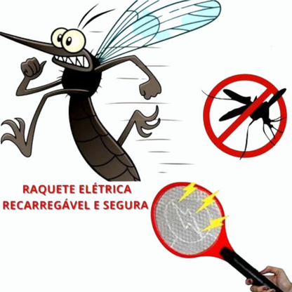 Raqueta Mata Mosquitos Eléctrica Con luz UV