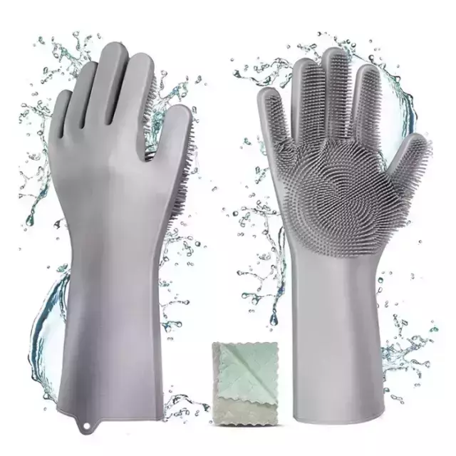 Mopa Extensible 2 En 1 Cabezal Giratorio 360° + Guantes y Palo de REGALO