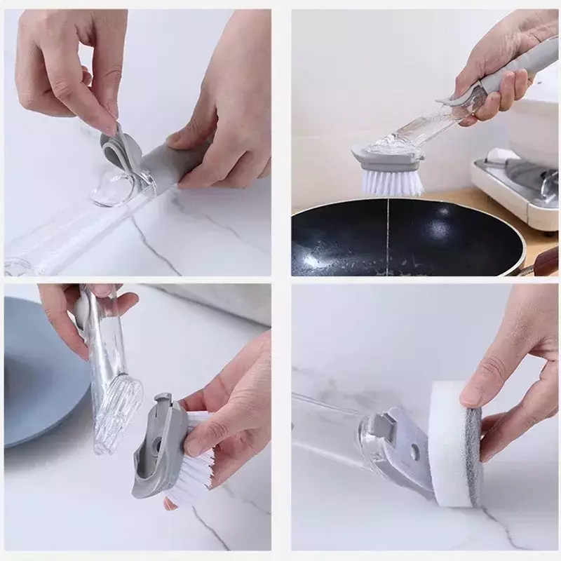 Cepillo Con Dispenser Multiuso