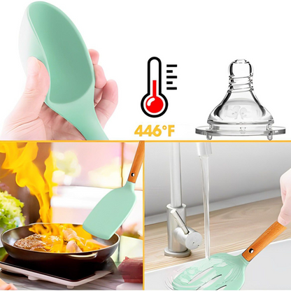 Kit de Utensilios Higiénicos Silicona x12