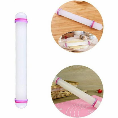 Palo De Amasar Antiadherente 33 Cm Silicona Reposteria