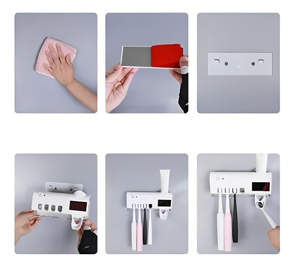 Dispenser Esterilizador UV de Cepillo Dental