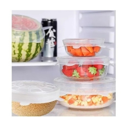 Set X 6 Tapas de Silicona Para Comidas/Frutas