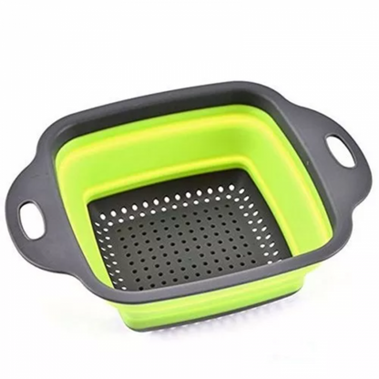 Colador retractil silicona cuadrado 17CM