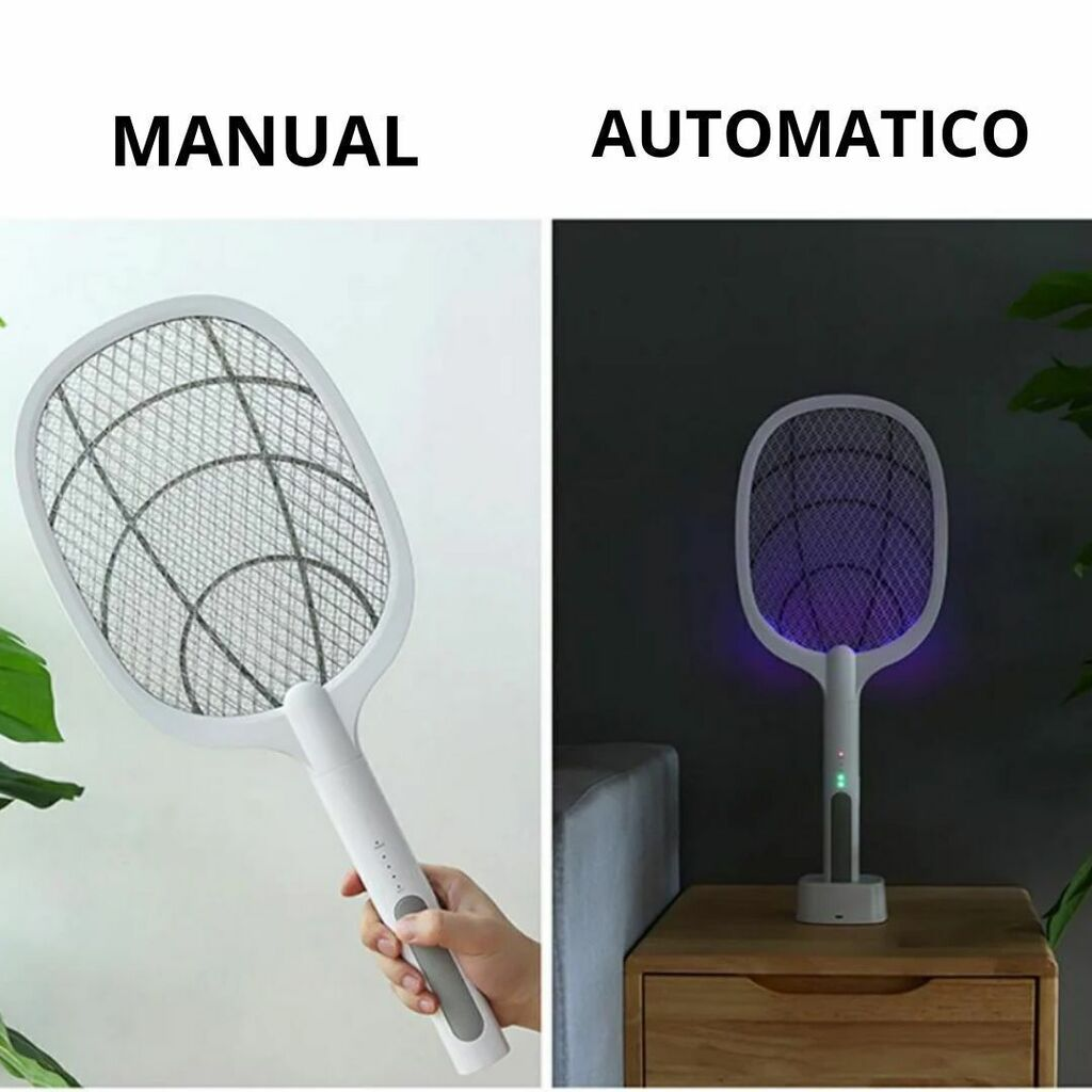 Raqueta Mata Mosquitos Eléctrica Con luz UV