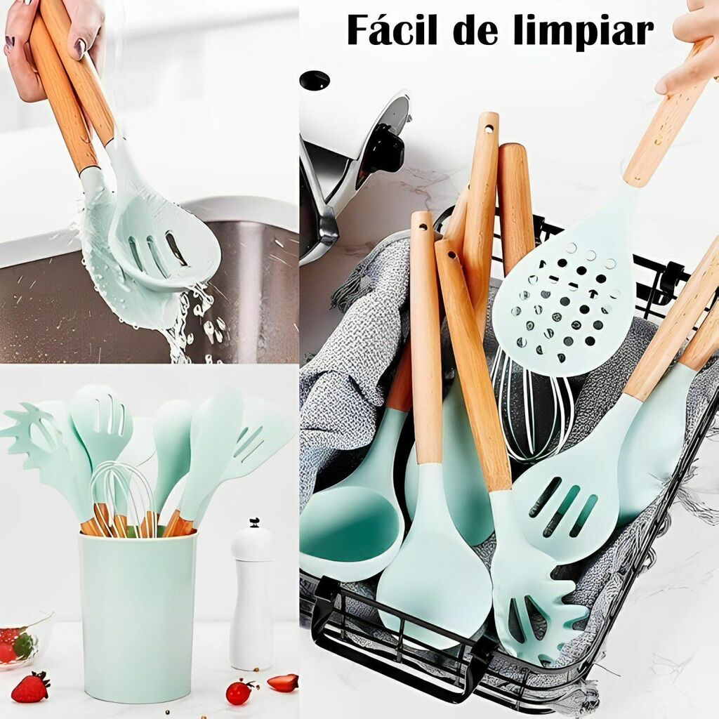 Kit de Utensilios Higiénicos Silicona x12