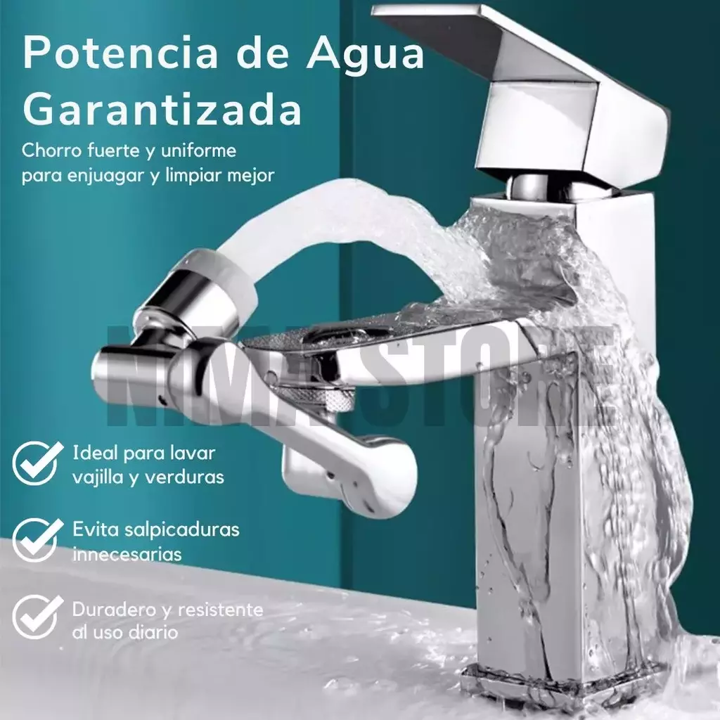 Extensor Para Canilla Anti Splash 1080° (METAL) + Alfombra Anti Splash de ¡REGALO!