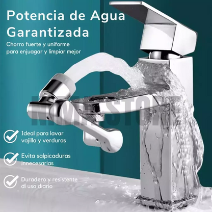 Extensor Para Canilla Anti Splash 1080° (METAL) + Alfombra Anti Splash de ¡REGALO!
