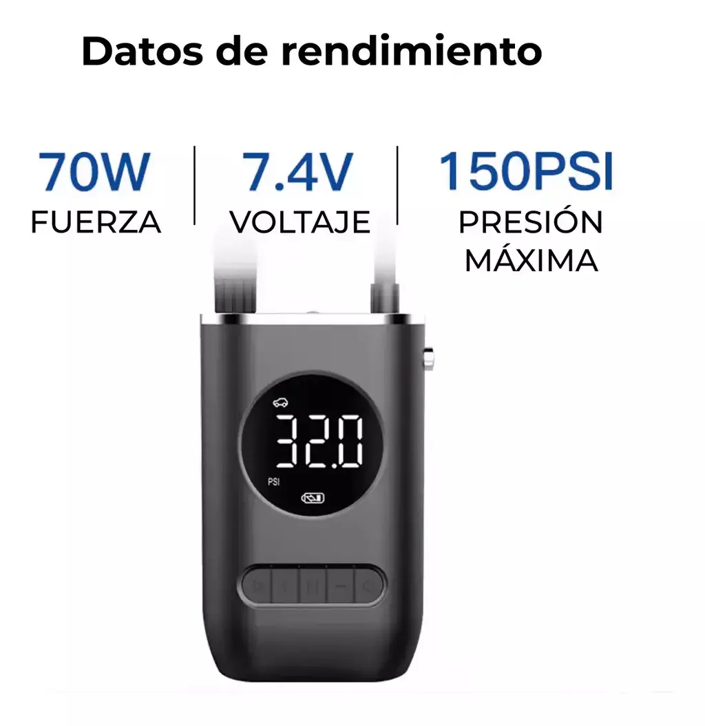 Compresor De Aire Inflador Portatil