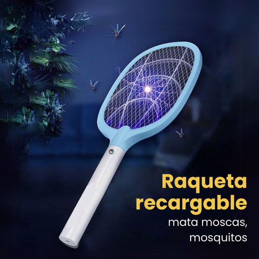 Raqueta Mata Mosquitos Eléctrica Con luz UV