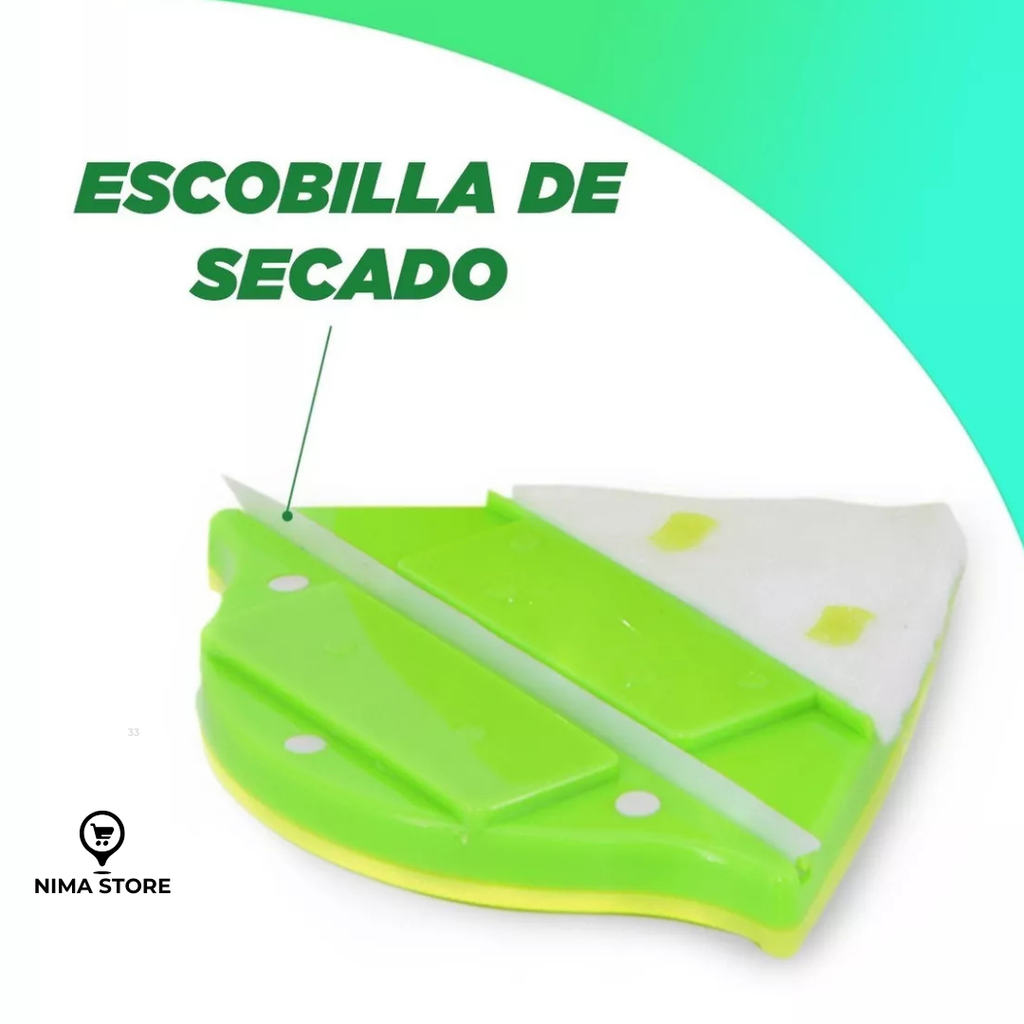 Limpia Vidrios Magnetico 2 En 1