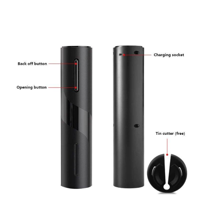 Sacacorcho Automatico Electrico Abridor Vinos