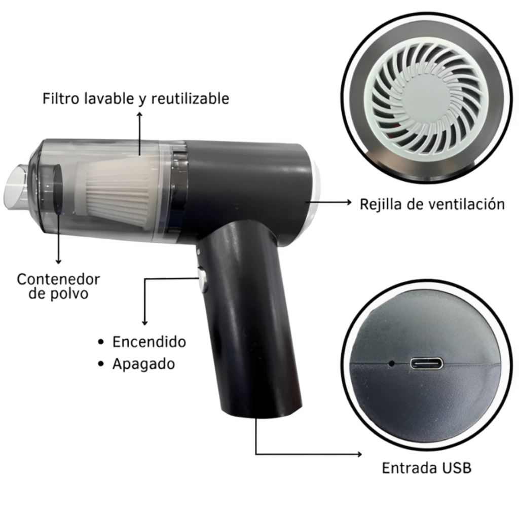 Mini aspiradora Portátil