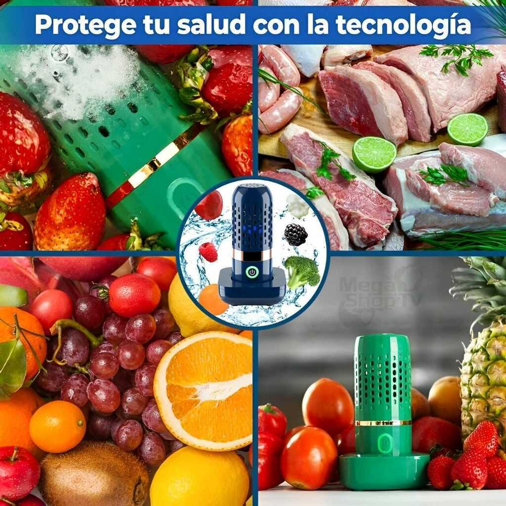 Mini Purificador de Alimentos 99.9% Eliminación Bacterias Verde