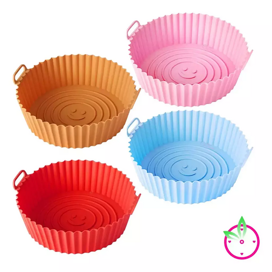 Molde Bandeja Silicona Redonda Freidora Aire Airfryer 20 Cm