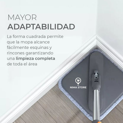 Mopa con Balde Centrifugador Separador (Limpia/Sucia)