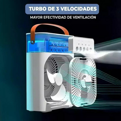 Ventilador Aire Frio Portátil Con Humificador