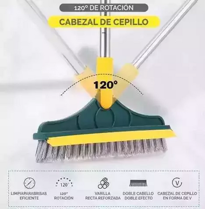 Cepillo Limpieza 2 En 1 - 120° + Guantes y Palo de REGALO