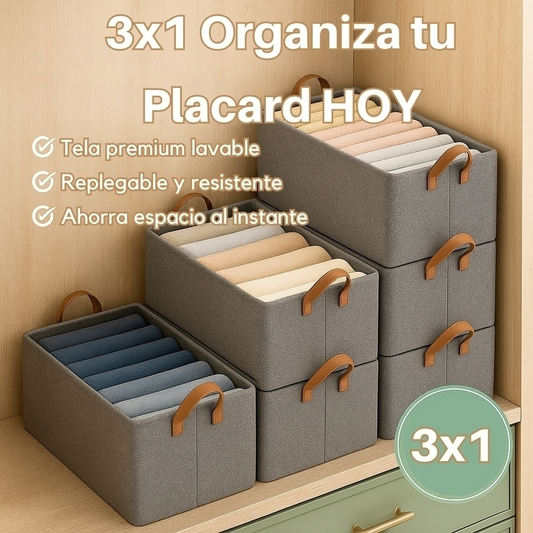 Organizadores de Ropa Plegables Premium (Comprá 1 y lleváte 3)