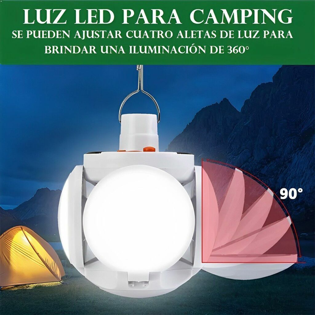 Lámpara Solar Plegable Recargable