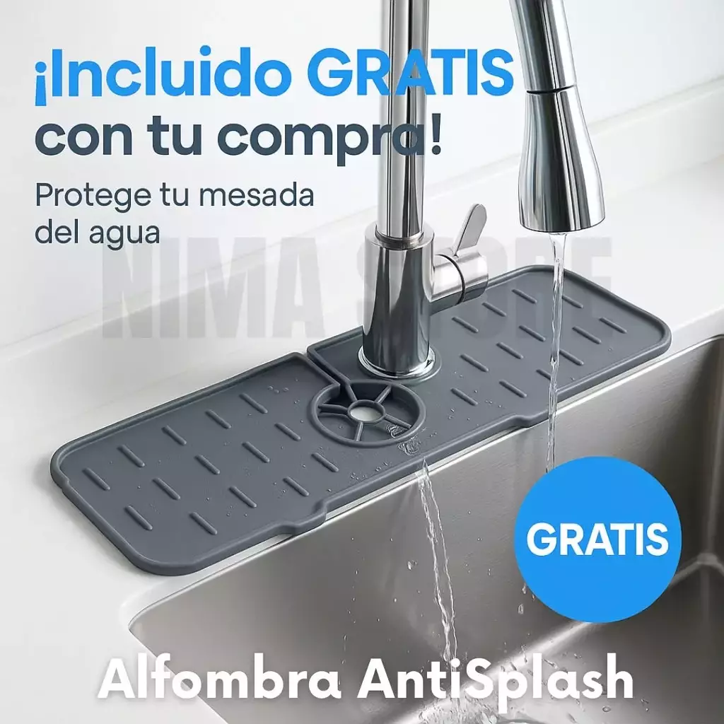 Extensor Para Canilla Anti Splash 1080° (METAL) + Alfombra Anti Splash de ¡REGALO!
